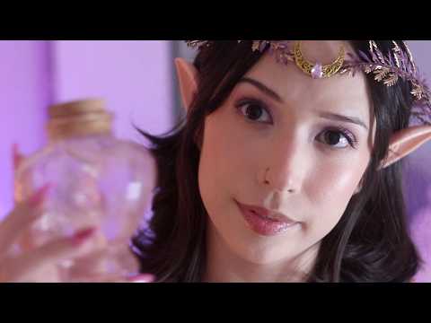 asmr elf sleep spa + music (fantasy roleplay)