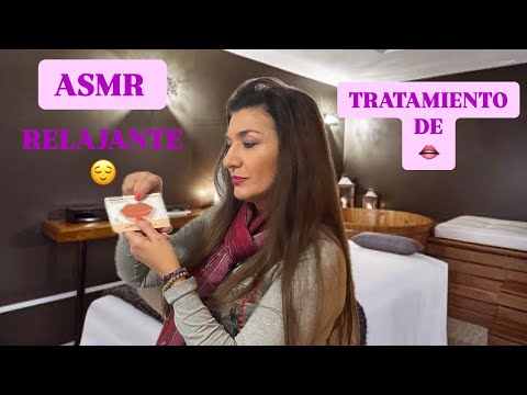 ASMR tratamiento y cuidado de tus 👄 labios 👄 , muy relajante 🎧🔊