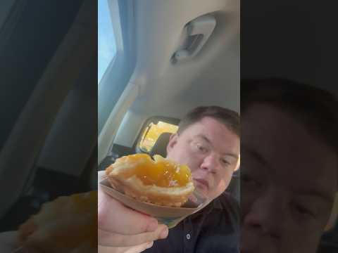 ASMR PEACH MANGO PIE #asmr #asmreating