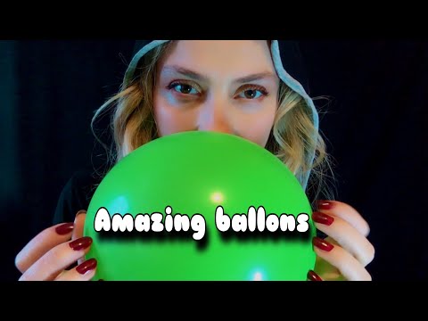 TÜRKÇE ASMR | BALLOON PLAY |  Speaking | Blowing | Deflating | Tapping | Kötülüklerden arınıyoruz