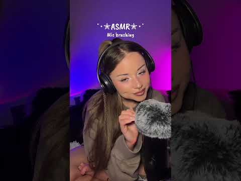 ASMR | Mic brushing💓 #asmr #mouthwhisper #asmrvideos #triggersforsleep #relax