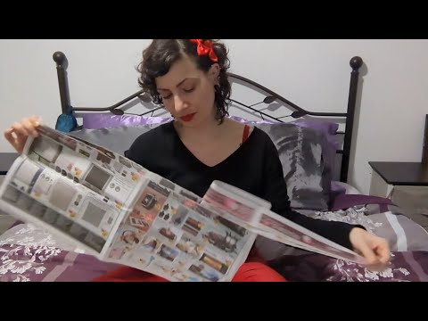 ASMR | Ripping Newspaper | Crumpling Paper | Slow & Fast Tearing | Long & Short Ripping Sounds