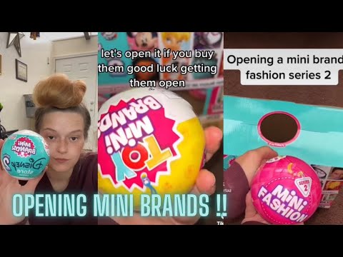 Opening mini brands ( Disney , fashion , toys & mini brand )