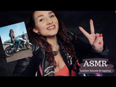 ASMR FRANÇAIS : TOUT SUR LE PERMIS MOTO! (Leather Sounds, Tapping)