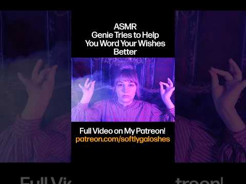 Genies always interpret your wishes with malice in their heart 😅 #asmr