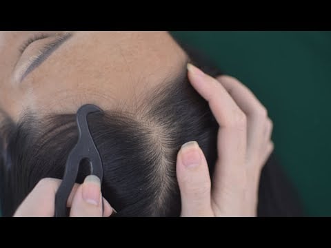 ASMR Hair Parting, Hair Play With Breathing, Snoring Sounds For Stress Relief ( Asmr No Talking )