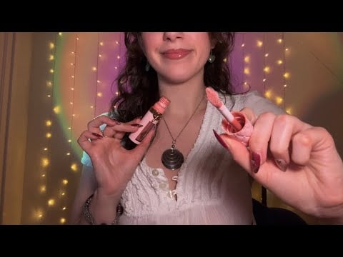 ASMR Doing your SPRING makeup 🌷(layered sounds, whispers, personal attention)