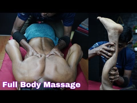 Deep Tissue Full Body Massage | ASMR Back Body And Foot Massage | ASMR Leg Massage For Relaxation
