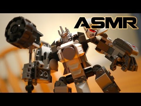[ASMR] Binaural LEGO Building: Reinhardt from Overwatch