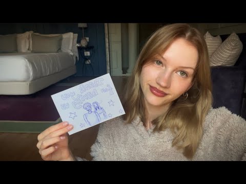 Drawing ASMR in a fancy Italian hotel room