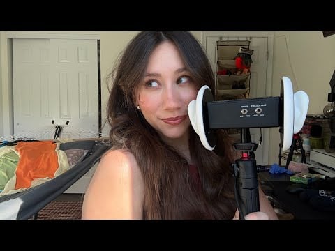 ASMR | Mouth Sounds and Whisper Rambling About Camp Sleep