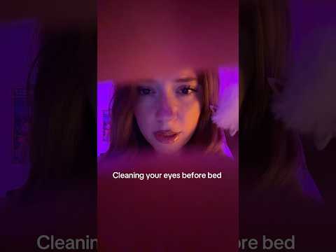 Eye cleaning asmr