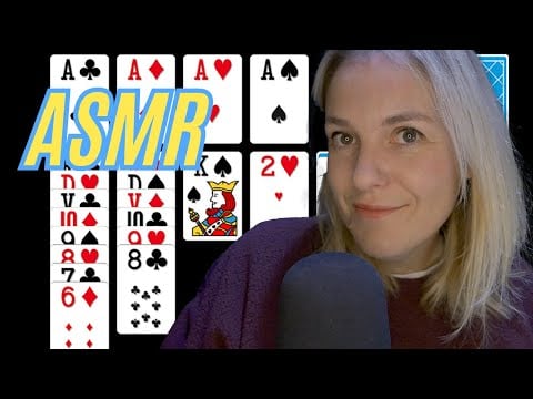 ASMR FR ♥️ ♣️ Je joue au solitaire tout en chuchotant très très proche du micro ♦️♠️