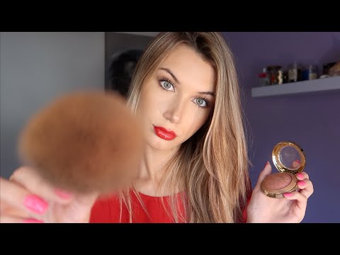 ASMR Older Sister Does Your Prom Makeup Role Play