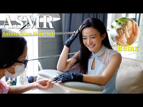 ASMR 🎋 Chinese Style Nail Art 💅🏼 6 Hours of Pure Sounds to Help You Sleep 🥱…