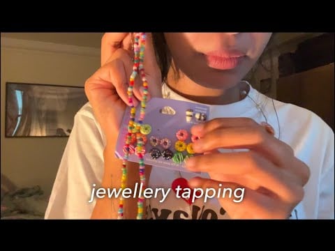 Tapping and Jewelry Sounds ASMR | Colorful & Relaxing