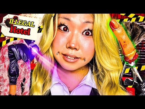 ILLEGAL Hotel Clerk🛎️ CLEANS YOU of Evidence🚷 CRIME SCENE🚧 ASMR Roleplay (Extreme Unique Triggers)