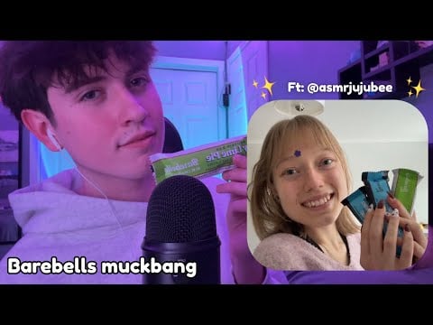 ASMR Barebells mukbang with @asmrjujubee  ✨💫