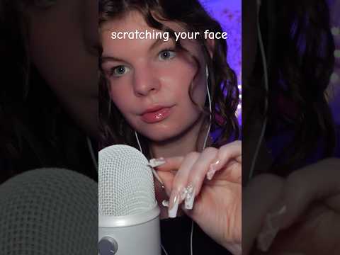 scratching your face ASMR (mic scratching) #asmr