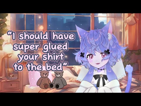 “ASMR” Roleplay: Your Sister Grabs You to Cuddle with Her As Summer Goes into Fall and Cicadas Chirp
