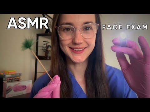 ASMR Detailed Face Examination | Dermatologist Skin Assessment