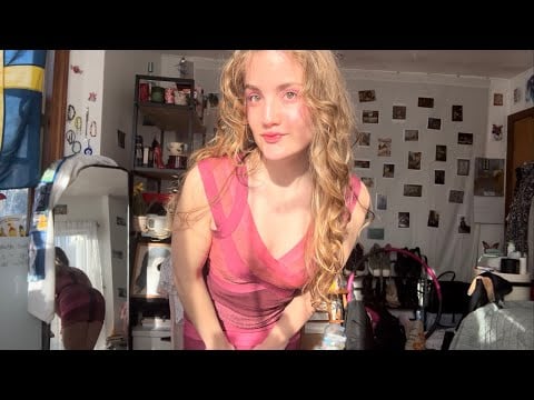 Valentines Day ASMR girl fabric scratching 💞 (personal attention makeup grwm + history)