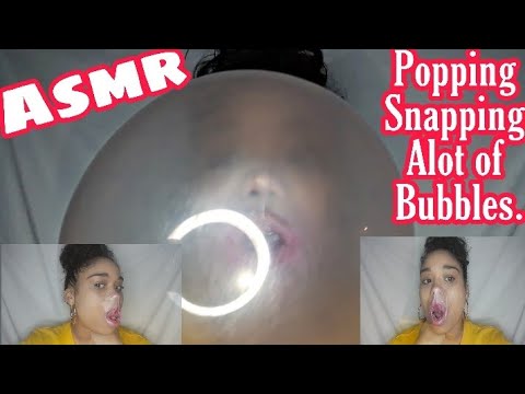 BLOWING BUBBLES.. POPPING SNAPPING AND CHEWING