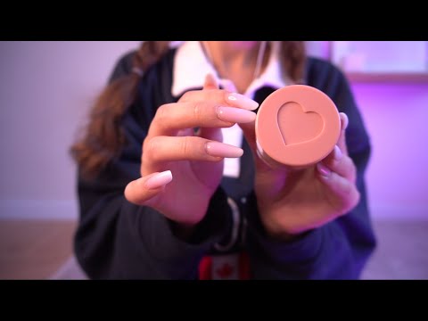 ASMR ~ No Talking ~ Popular Girl Does Your Makeup In Class | RP | LAYERED SOUNDS