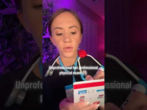 Unprofessional Medical Exam 😷 #asmr