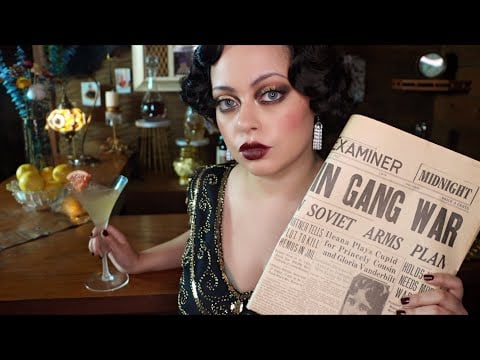 ASMR| 1920s CABARET DIARIES: After Hours at THE SPEAKEASY 🥃🍸