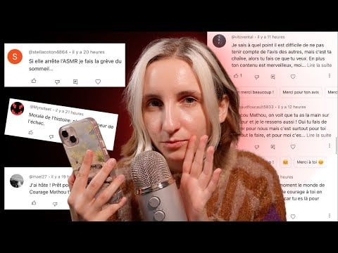 🔴 Je Lis Vos Commentaires De Ma Dernière Vidéo ASMR