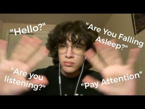 ASMR But You Keep Falling Asleep While i Talk To You| visual trigger