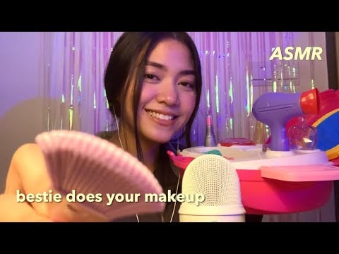 ASMR - makeup roleplay with kids toys! | layered sounds (Malay)