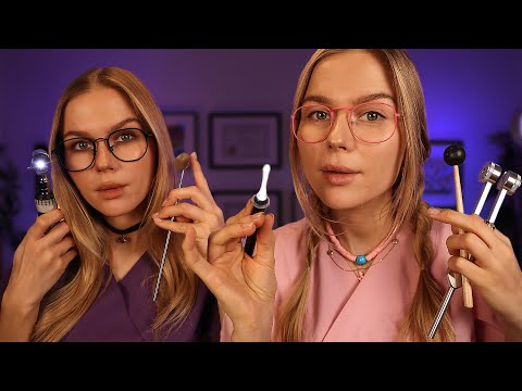 ASMR Ear Exam & Ear Cleaning with My Twin Sister ~ Bilingual Medical RP