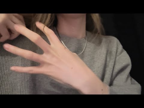 trying anticipatory asmr / tapping, scratching, hair brushing, fabric scratching 
