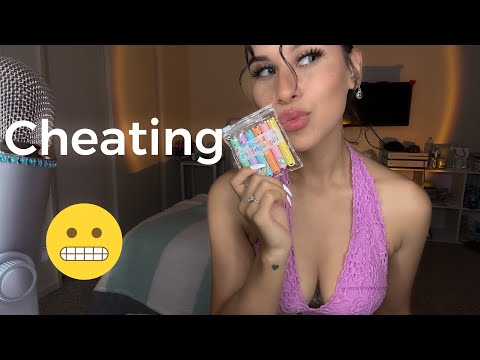 ASMR Classmate Cheats in Class Role Play 🫣🫢