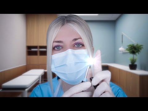 ASMR Ear Exam & Deep Ear Cleaning - Otoscope, Fizzy Drops, Latex Gloves, Endoscope, Picking, Typing