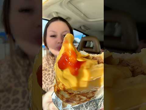 Super Bear Burrito Mukbang #food #eat #asmr #pregnant