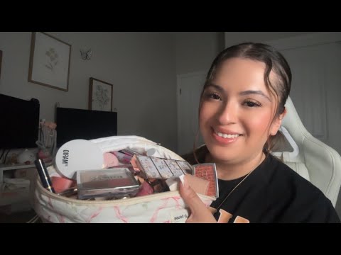 ASMR| Big sister gets you ready for your first day of High School- (Makeup & Hair) rummaging sounds