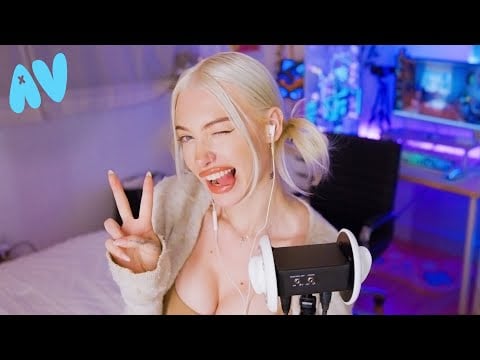 ASMR cleaning and ear licking with Aleksandra