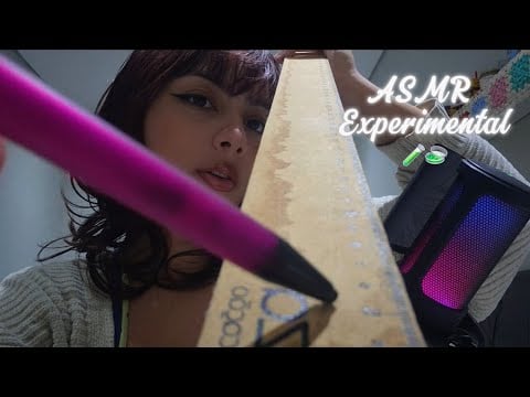 ASMR Experimental VISUAL com MOUTH SOUNDS (Mouth Sounds, Visual triggers, Tapping...)