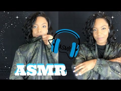 ASMR Layered Windbreaker Fabric Sounds | ASMR Zipper Sounds | Scratching and Rubbing Nylon Part 2!