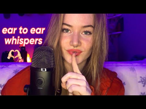 ASMR can I tell you a secret ? CUPPED inaudible whisper / semi inaudible whispering #eartoearasmr