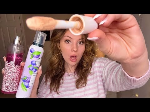 ASMR| GIVING YOU A FULL GLAM but SUPER FAST⚡️ (makeup & hair)✨