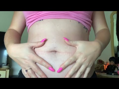 ASMR Stomach Scratching ~ Slow Then Fast ~ Switching Paces