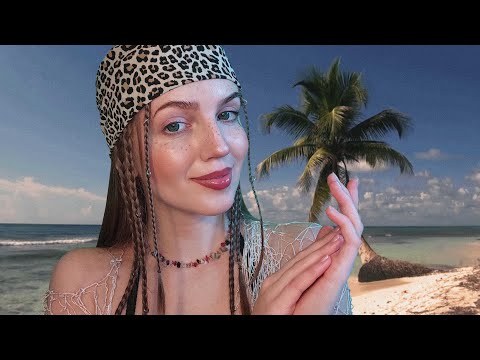 АСМР Массаж на пляже. Шум моря • ASMR Massage on the beach. Personal attention