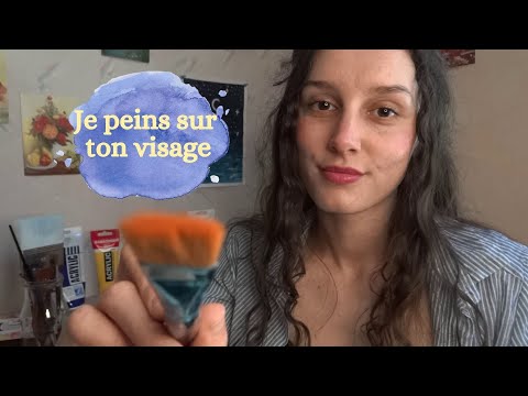 ASMR FR: Roleplay - Une artiste peint sur ton visage (visual, measuring, attention personnelle)