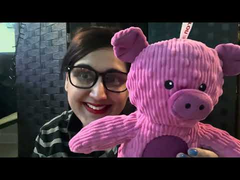 ASMR Crinkly Plastic From a Pig 🐷 STUFFIE 