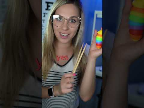 ASMR color Test, Cranial nerve examination #shorts #shortsfeed #shortsvideo #asmr