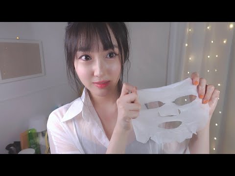 ASMR(Sub✔) K-POP Idol Manager's face Cleansing & Skincare Roleplay (Removing makeup, Layered Sounds)